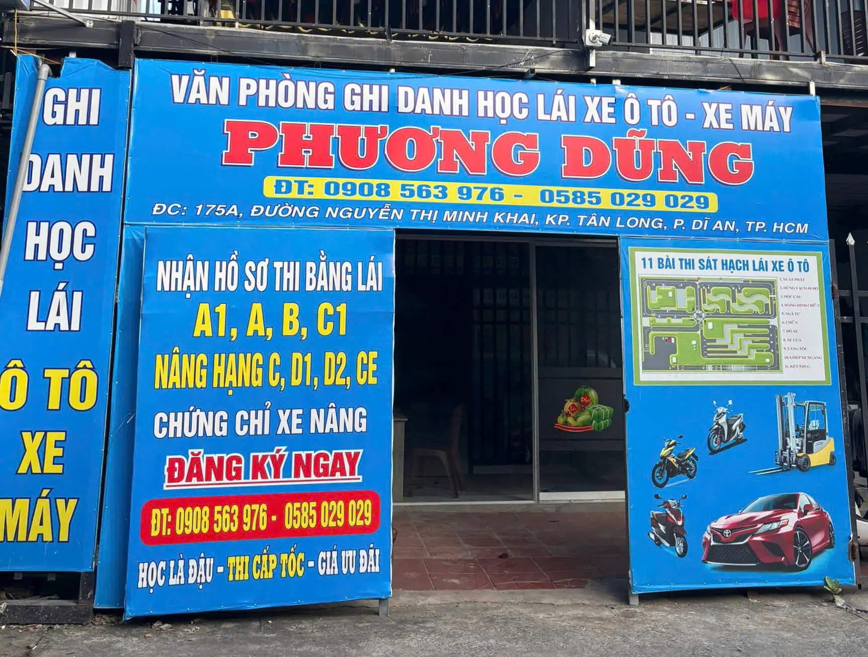Văn phòng đào tạo lái xe Phương Dũng